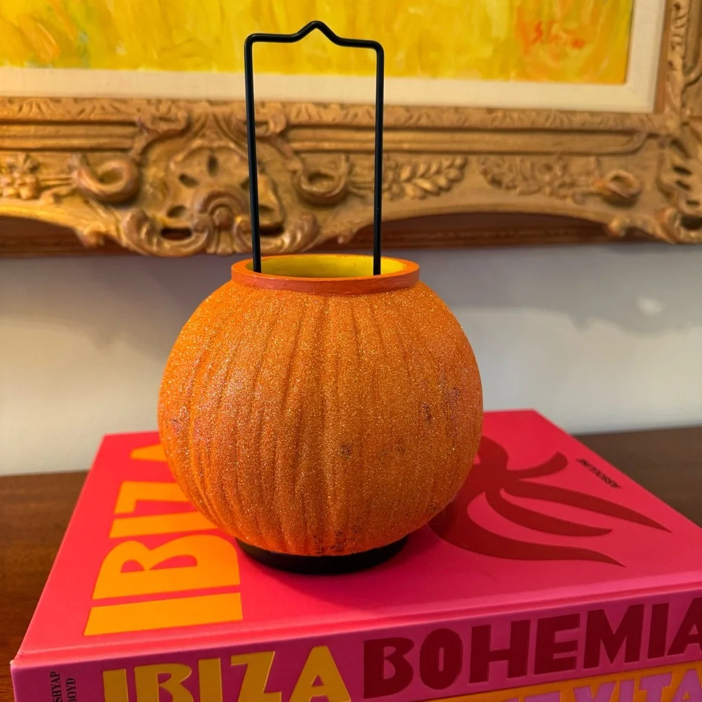 Vintage Illuminations Pumpkin Votive Lantern Halloween